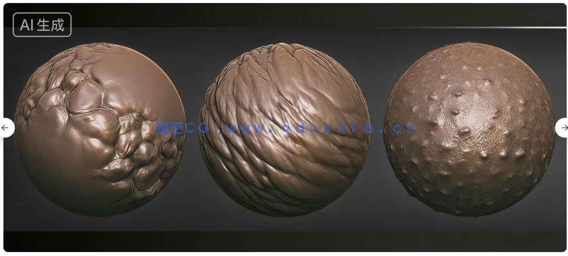 16款逼真角色皮肤细节雕刻VDM笔刷ZBrush套件(图4)