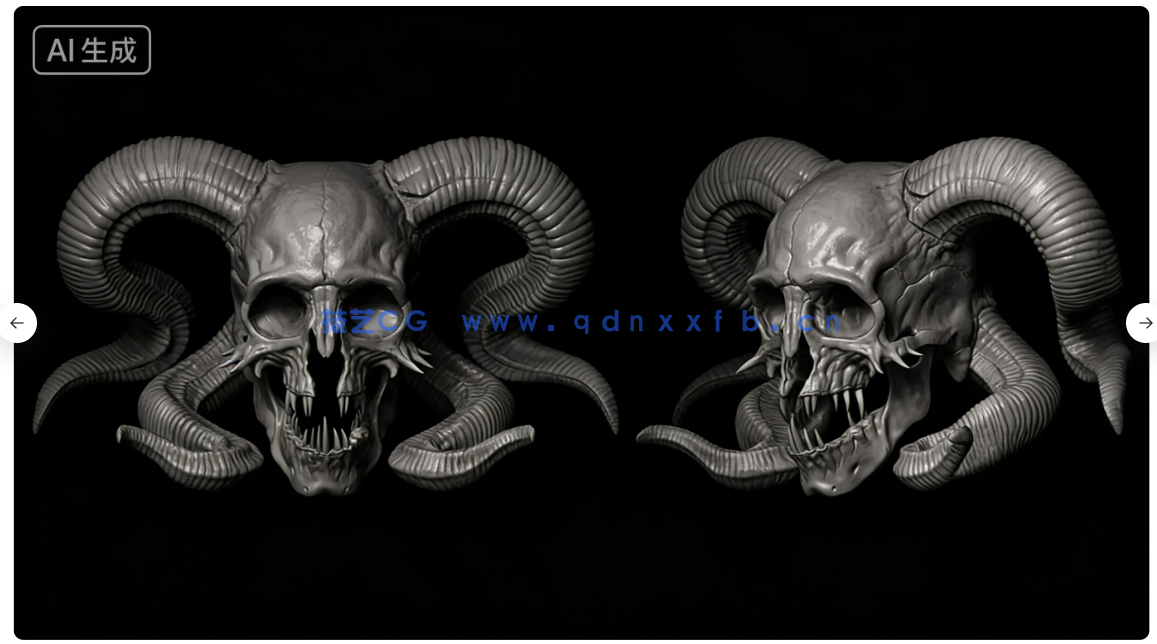 45款地狱恶魔黑暗领主等邪恶生物手工雕刻VDM笔刷ZBrush与lender套件(图6)