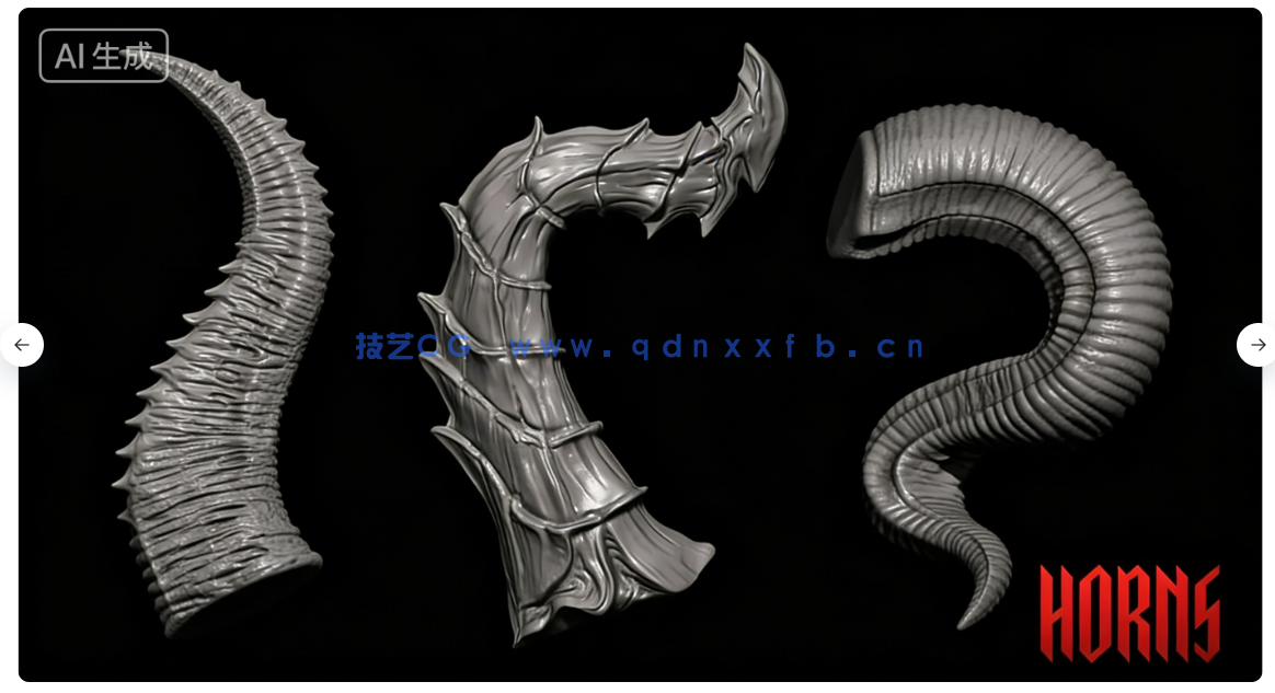 45款地狱恶魔黑暗领主等邪恶生物手工雕刻VDM笔刷ZBrush与lender套件(图7)