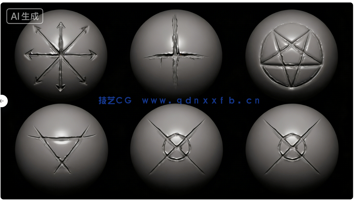 45款地狱恶魔黑暗领主等邪恶生物手工雕刻VDM笔刷ZBrush与lender套件(图10)