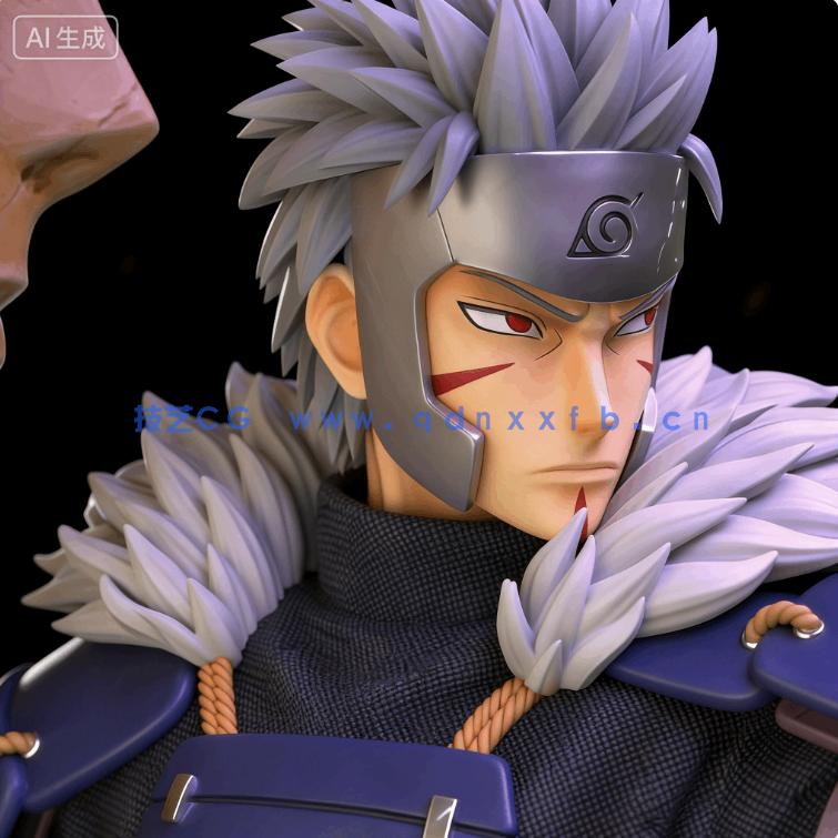 [3D打印人物] 千手扉间Senju Tobirama《火影忍者》动漫角色雕刻手办3D打印模型(图4)