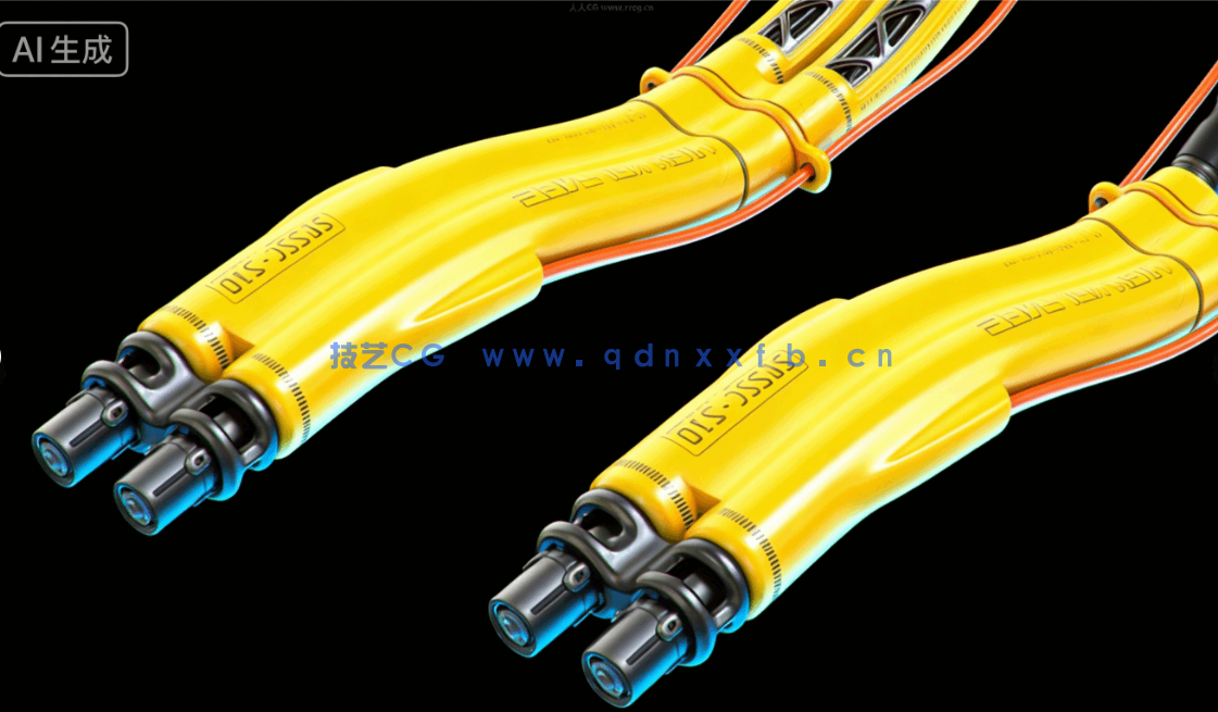 [武器道具] 12种电缆与线路复杂科技机械结构场景使用3D模型素材(图6)