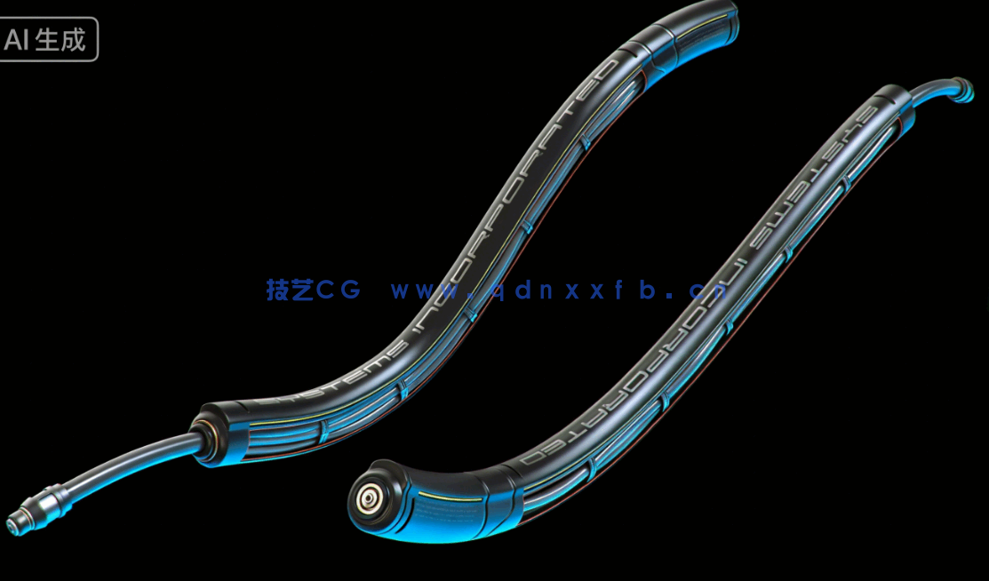 [武器道具] 12种电缆与线路复杂科技机械结构场景使用3D模型素材(图8)