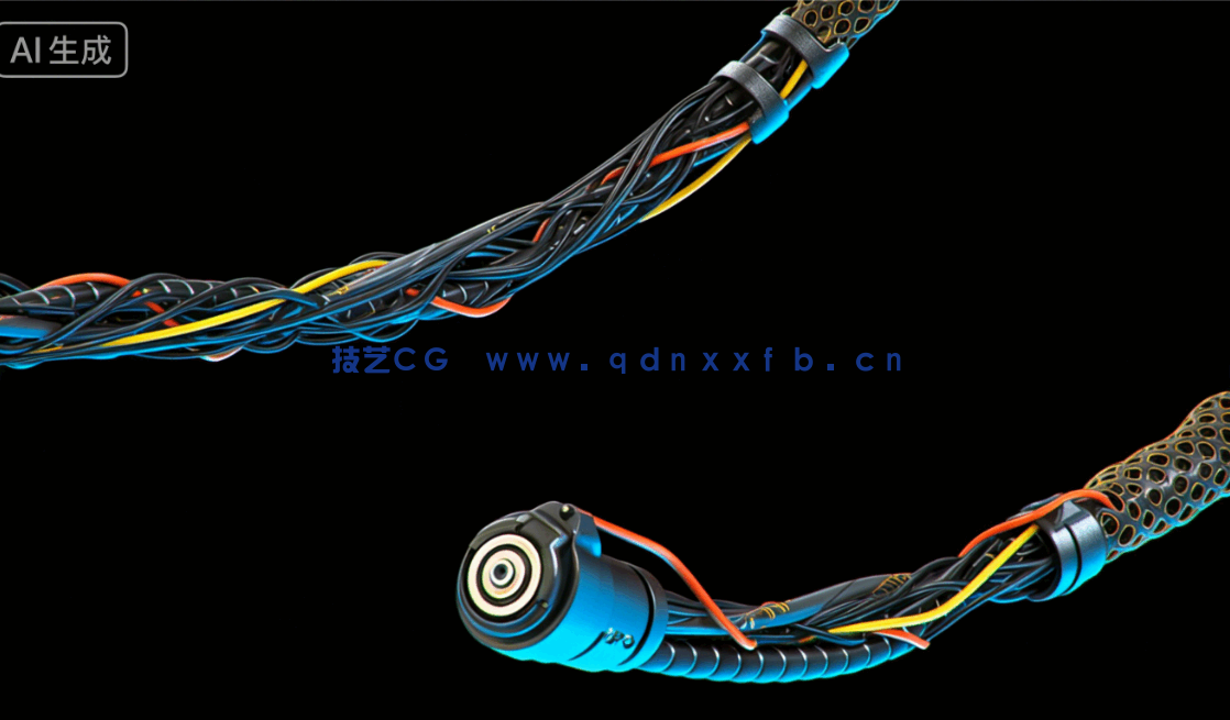 [武器道具] 12种电缆与线路复杂科技机械结构场景使用3D模型素材(图9)