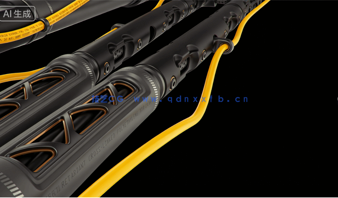 [武器道具] 12种电缆与线路复杂科技机械结构场景使用3D模型素材(图10)