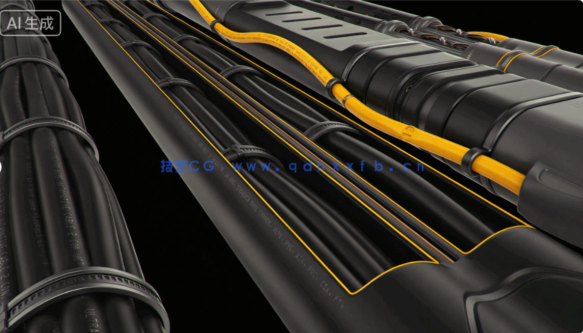 [武器道具] 12种电缆与线路复杂科技机械结构场景使用3D模型素材(图11)