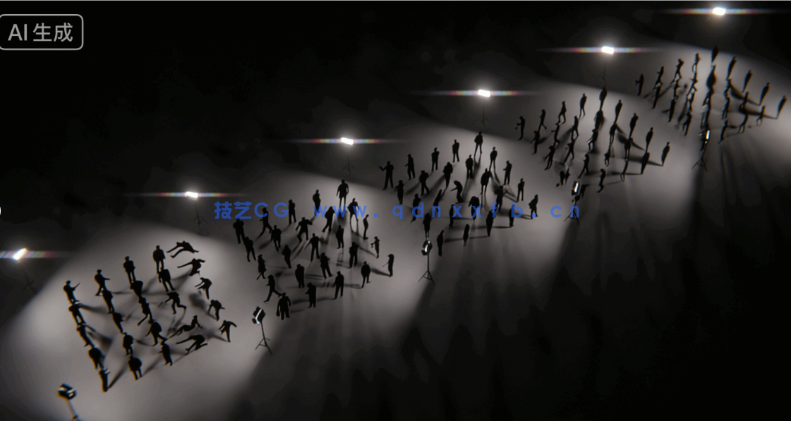 Humans高质量2D人物剪影模型Blender资产库(图2)