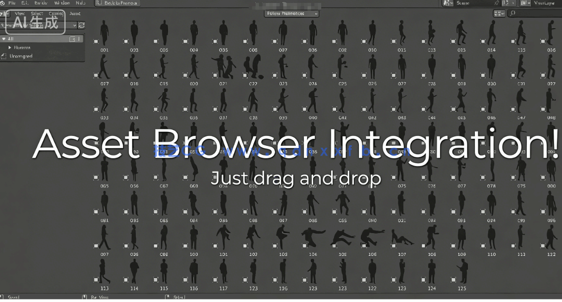 Humans高质量2D人物剪影模型Blender资产库(图4)