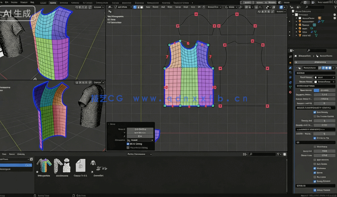 Retopo Planes服饰布料重拓扑Blender插件V1.6.1版(图3)