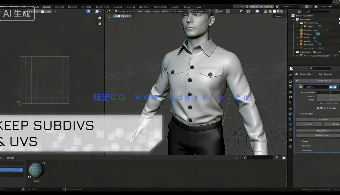 Retopo Planes服饰布料重拓扑Blender插件V1.6.1版(图5)