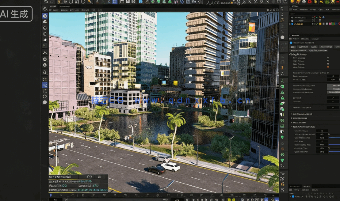 CityRig程序化城市生成C4D插件V2.1版(图5)