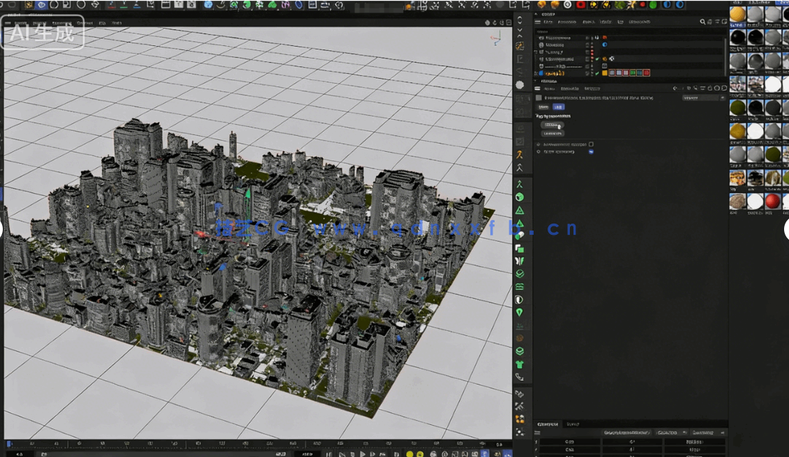 CityRig程序化城市生成C4D插件V2.1版(图7)