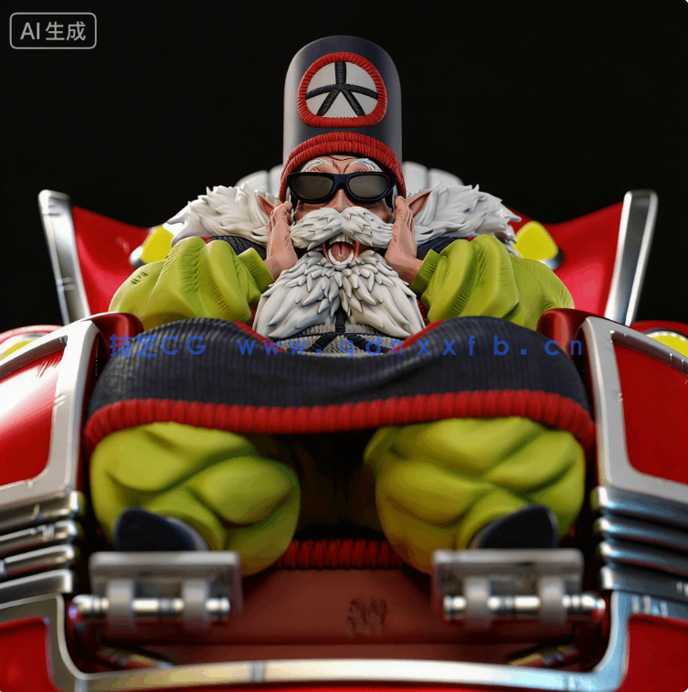 大界王Dai Kaio《龙珠Z》动漫角色雕刻手办3D打印模型(图1)