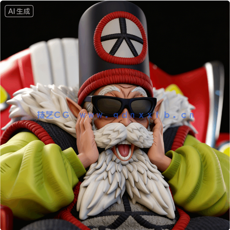 大界王Dai Kaio《龙珠Z》动漫角色雕刻手办3D打印模型(图2)