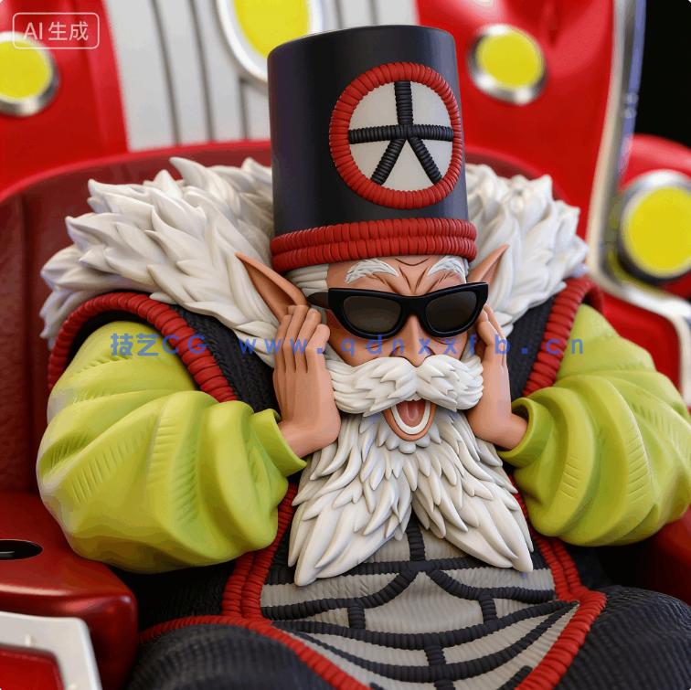 大界王Dai Kaio《龙珠Z》动漫角色雕刻手办3D打印模型(图3)