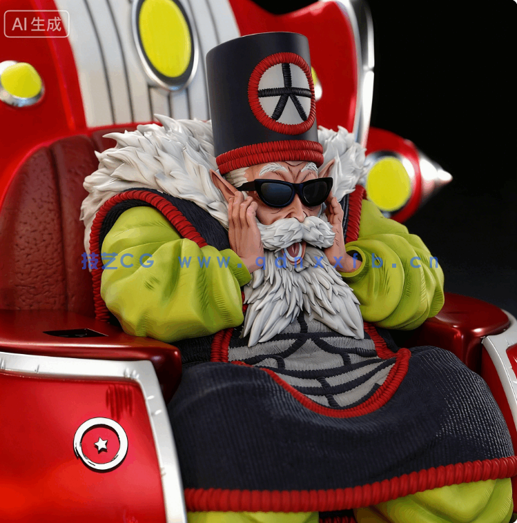 大界王Dai Kaio《龙珠Z》动漫角色雕刻手办3D打印模型(图4)