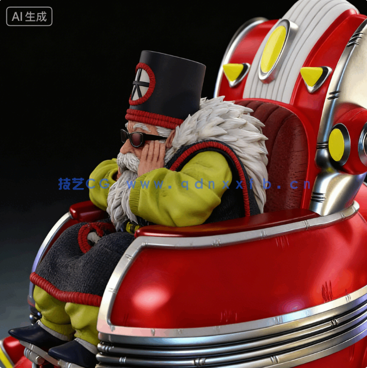 大界王Dai Kaio《龙珠Z》动漫角色雕刻手办3D打印模型(图8)