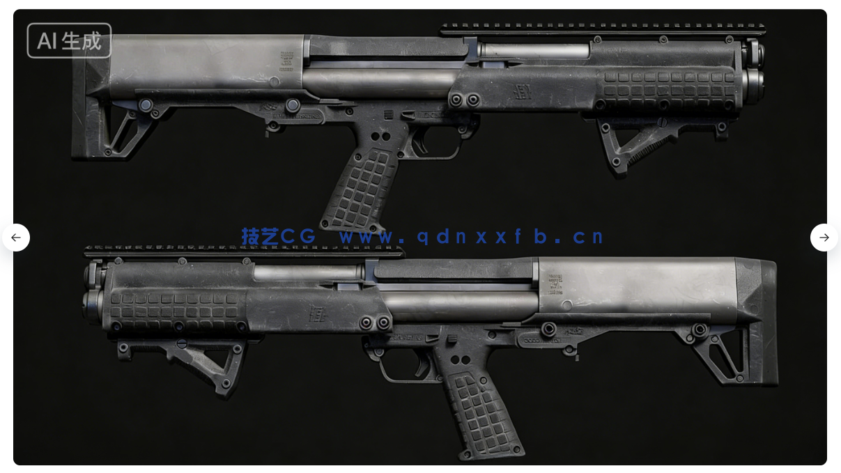 Blender超精细游戏武器模型从设计到渲染完整流程视(图5)