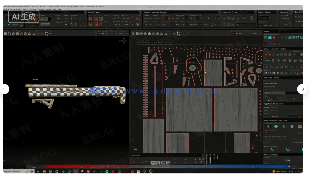 Blender超精细游戏武器模型从设计到渲染完整流程视(图16)