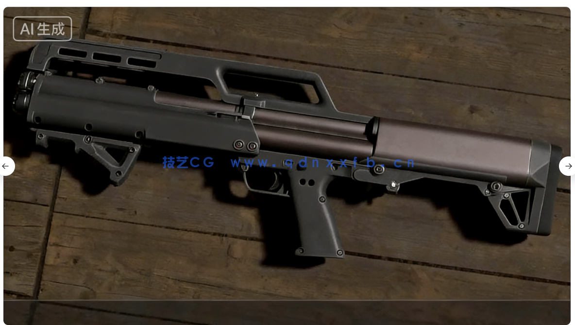 Blender超精细游戏武器模型从设计到渲染完整流程视(图18)