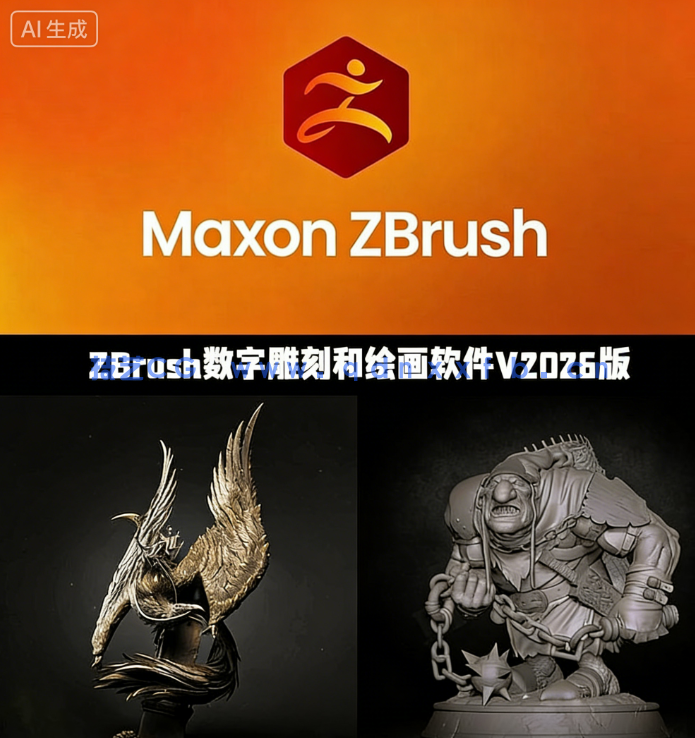 ZBrush数字雕刻软件V2026.1.2版(图1)