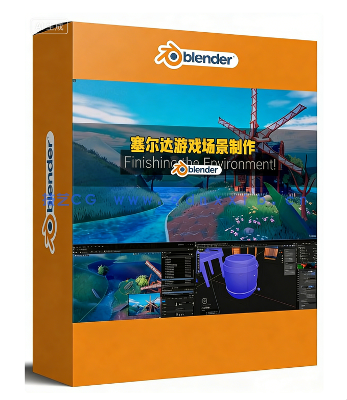 Blender与UE5塞尔达游戏场景完整制作流程视频教程(图1)