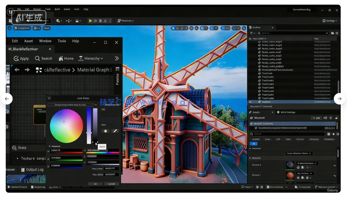 Blender与UE5塞尔达游戏场景完整制作流程视频教程(图19)