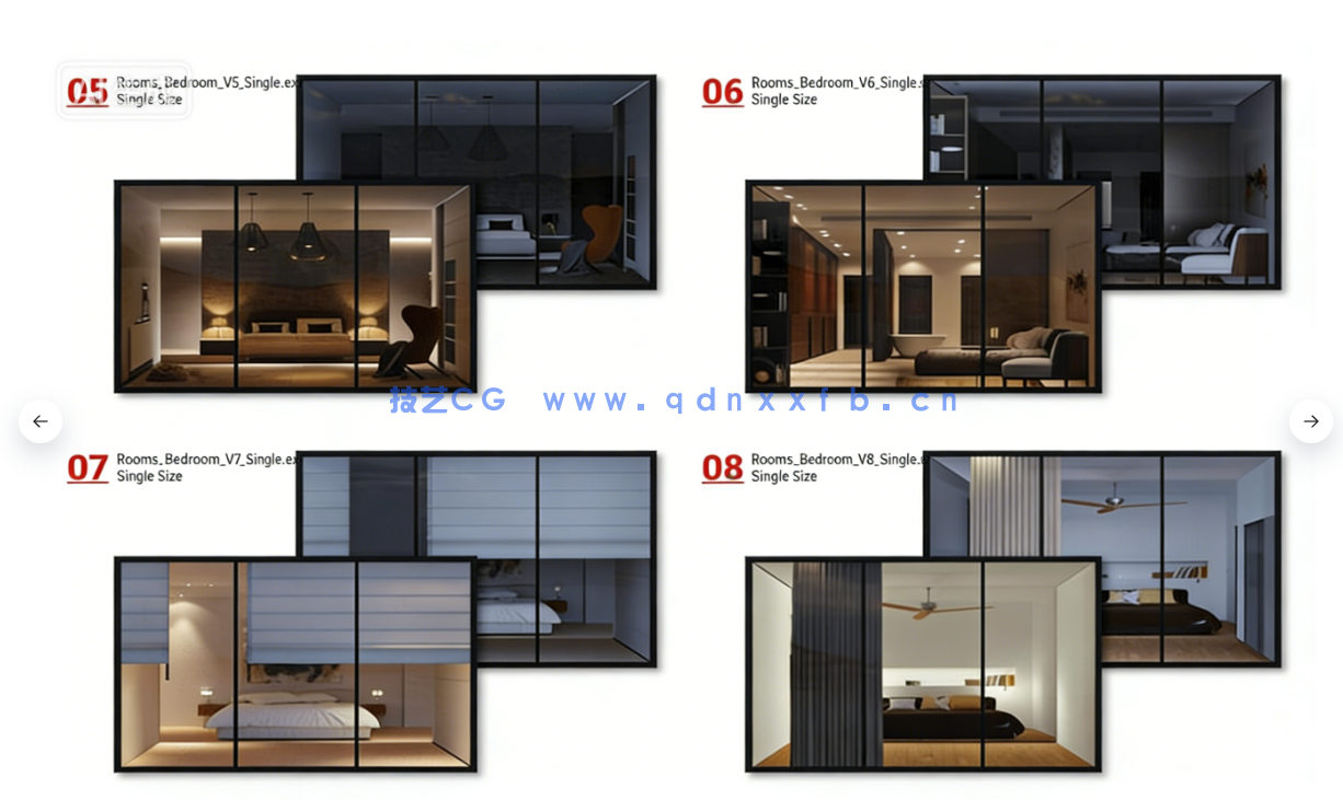  40个起居室空间场景室内设计3D模型(图3)