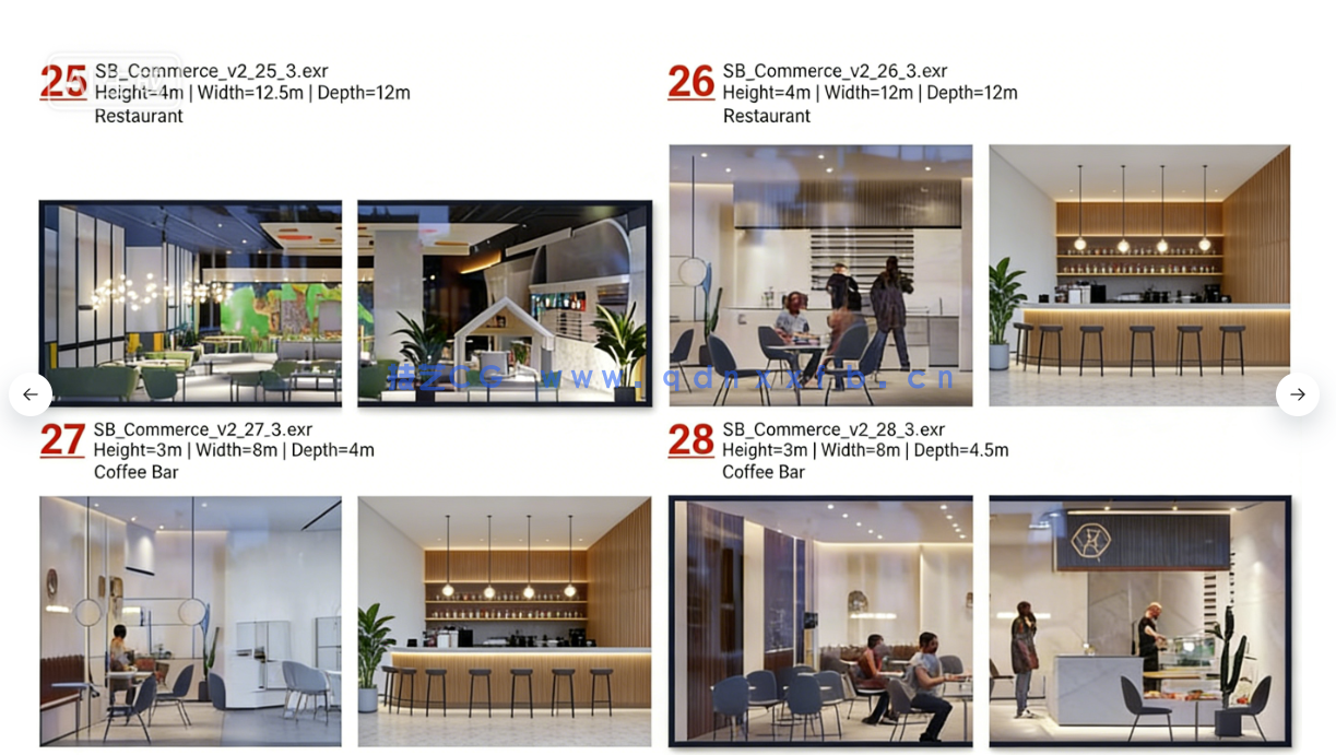 80个商场零售店铺空间场景室内设计3D模型(图9)