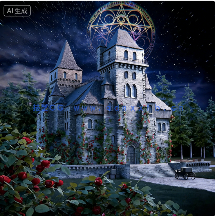 Blender魔法城堡场景(图1)