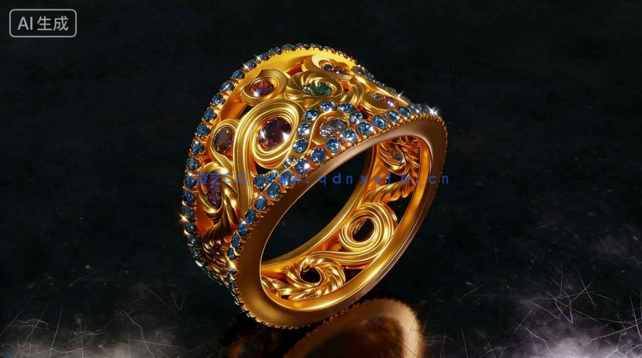 【中文字幕】Blender曲线工具珠宝设计技术视频教程(图4)