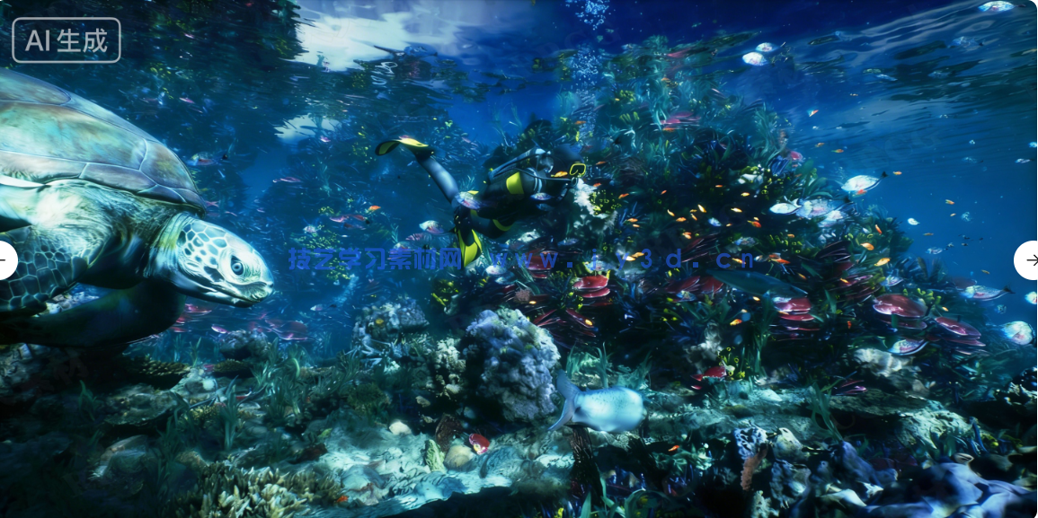 水下世界场景生成工具UE游戏素材(图2)