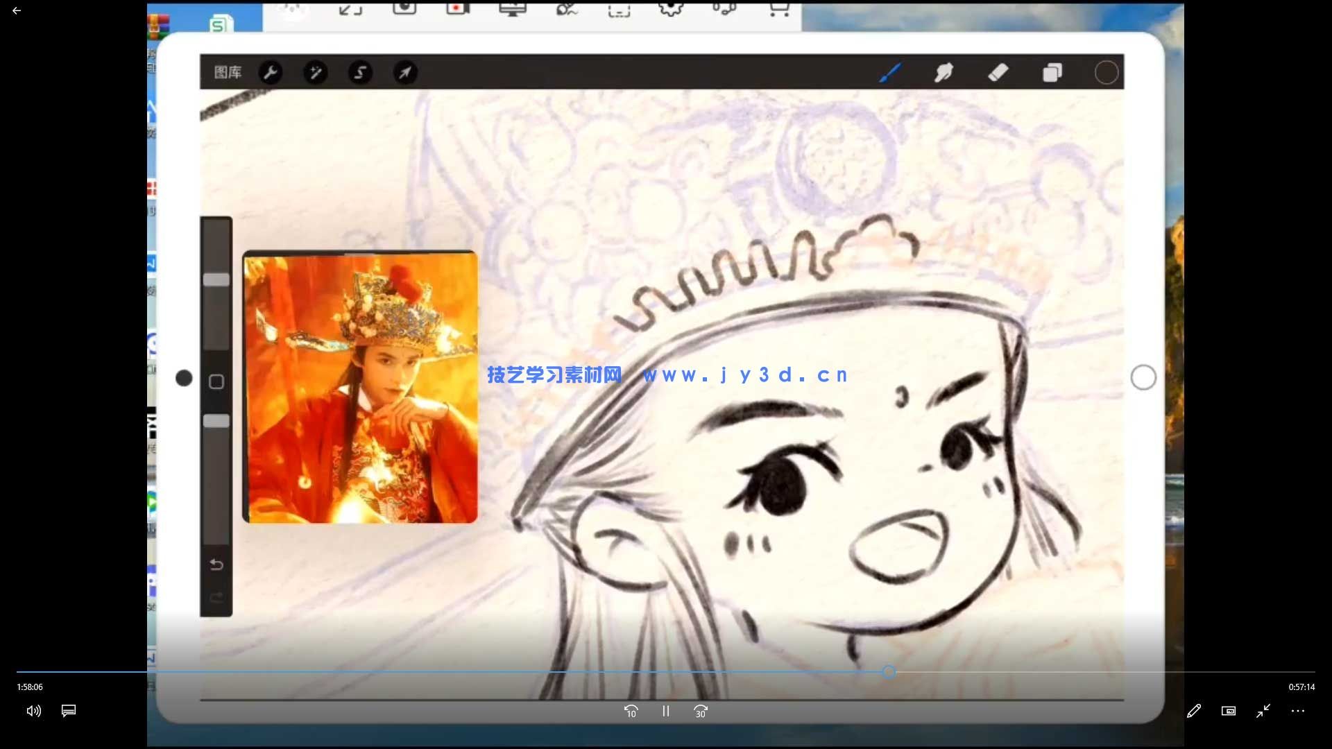 画小匠新年古风速写团练课(图2)