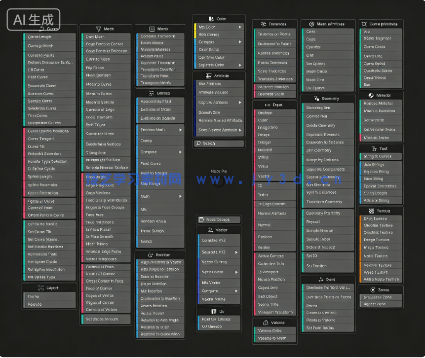 Node Pie节点菜单快速整合Blender插件V1.2.52版(图3)