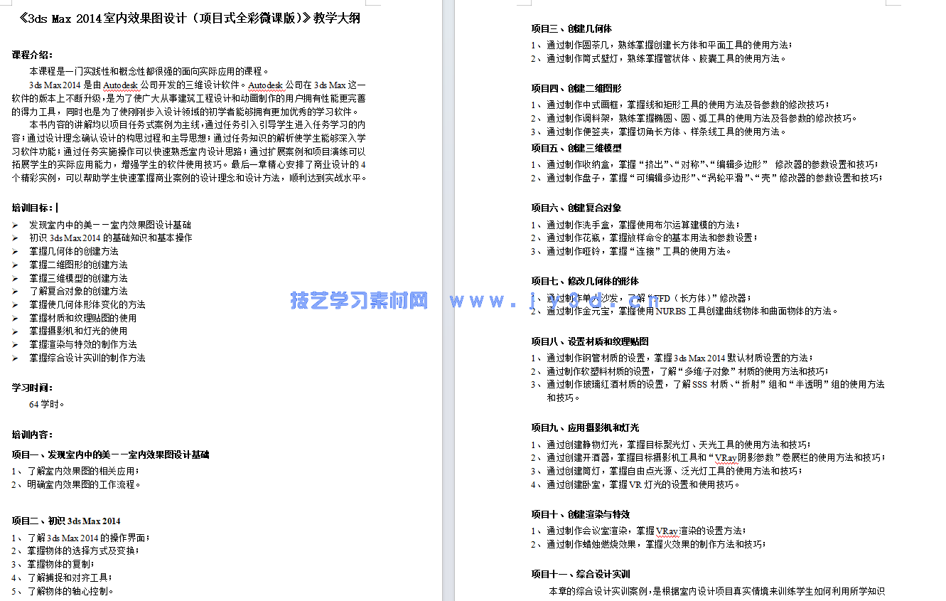 3ds Max室内效果图设计（项目式全彩微课版）(图8)