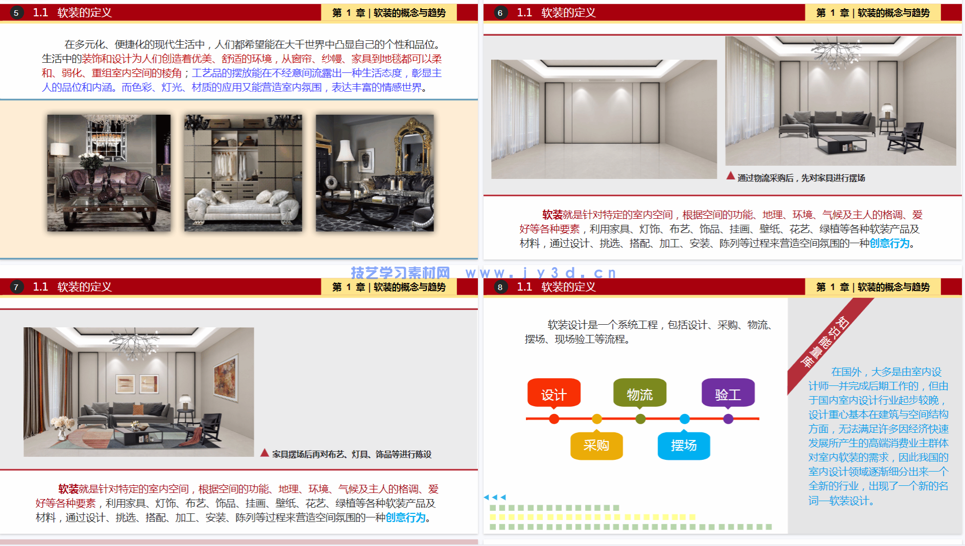 室内软装设计项目教程：居住与公共空间风格 元素 流程 方案设计（第3版）