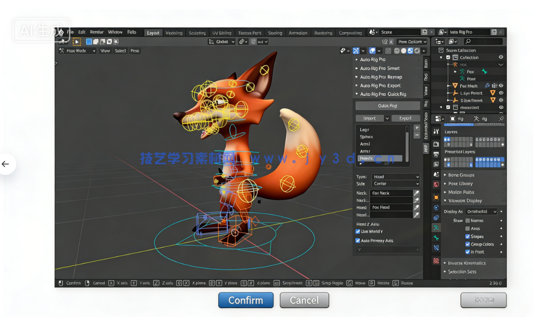 Auto-Rig Pro游戏角色骨骼自动化Blender插件3.77.33版 附AI资料(图2)
