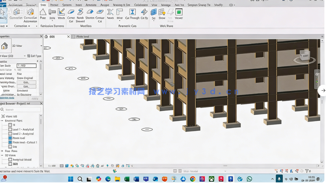 Revit钢结构和混凝土完整建模技术视频教程(图6)