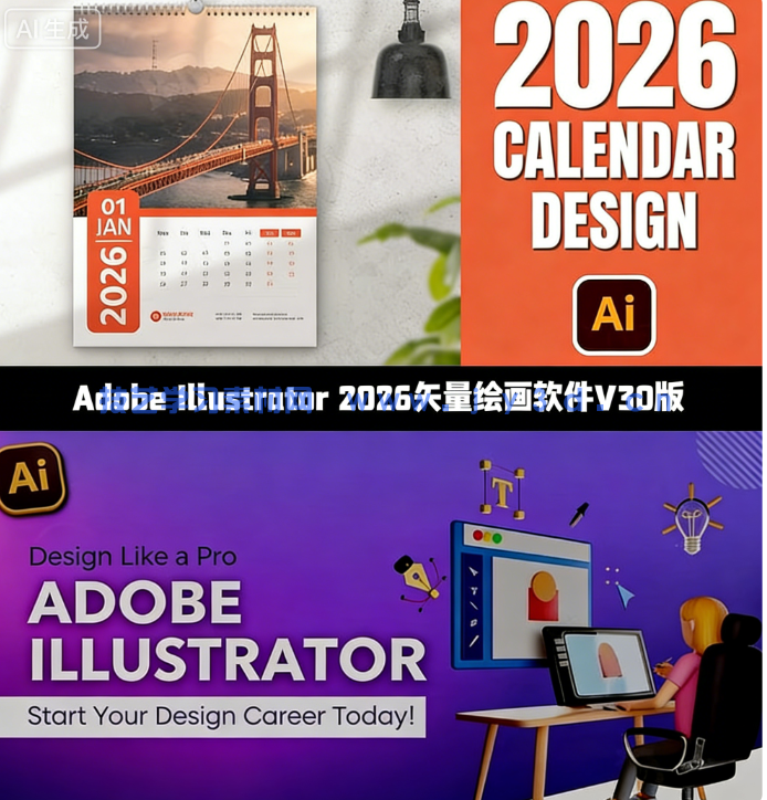 Adobe Illustrator 2026矢量绘画软件V30.3版(图1)