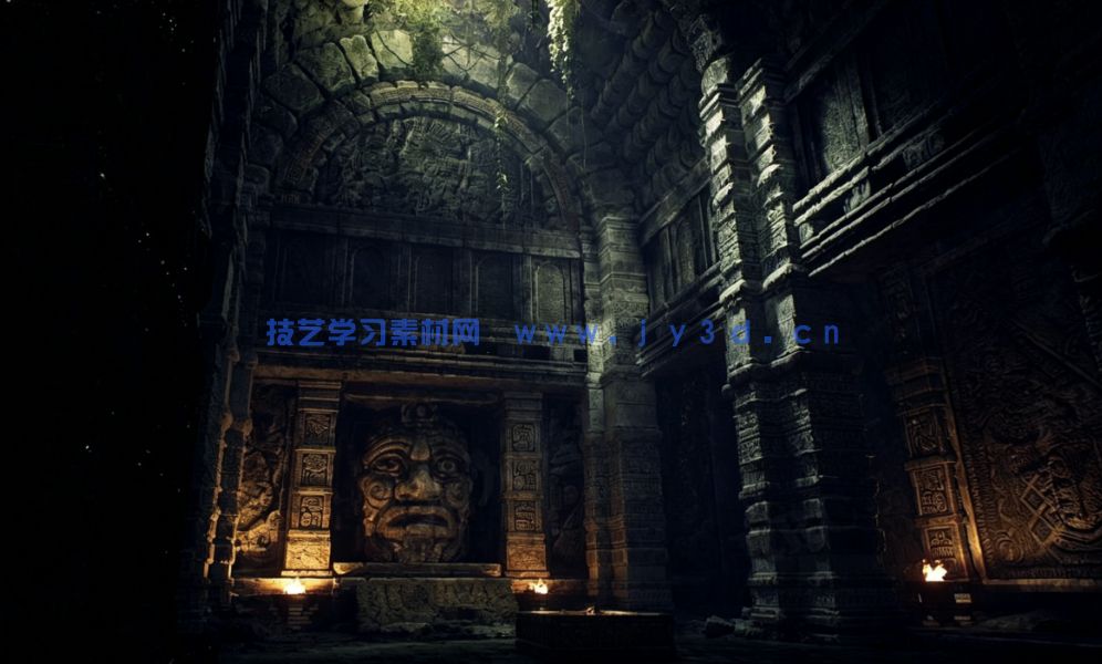 远古洞穴古代神庙玛雅废墟阿兹特克洞穴系统环境场景UE游戏素(图4)