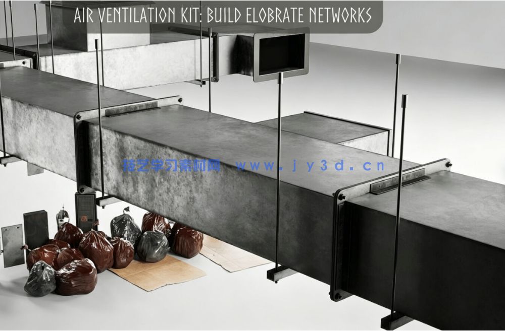 下水道地下隧道工业走廊环境场景UE游戏素材(图7)