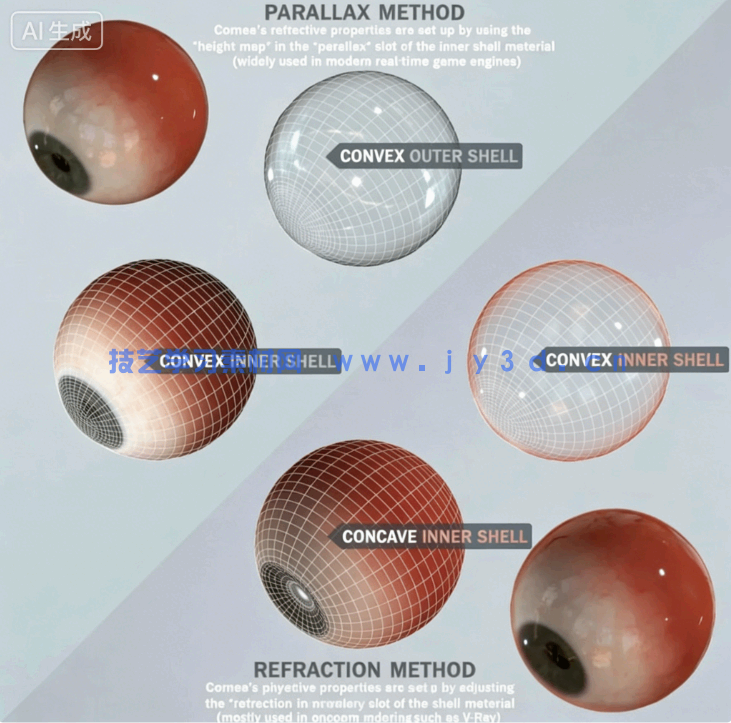 男性女性角色肌肉骨骼建模雕刻基础网格3D模型合集(图8)