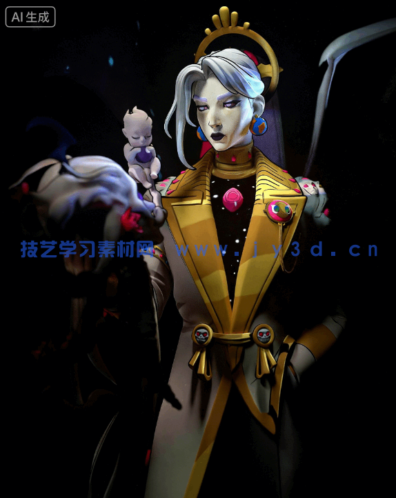 卡俄斯Chaos《哈迪斯》游戏角色雕刻手办3D打印模型(图1)