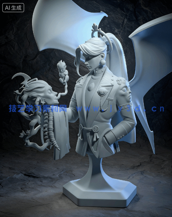 卡俄斯Chaos《哈迪斯》游戏角色雕刻手办3D打印模型(图7)