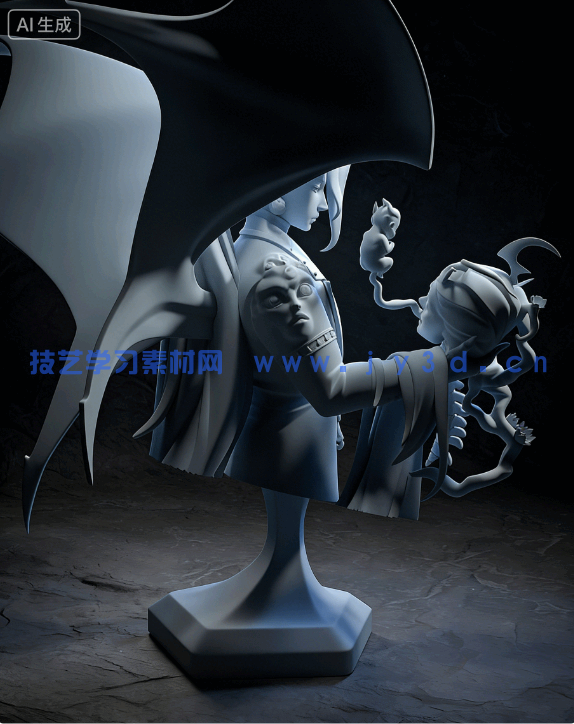 卡俄斯Chaos《哈迪斯》游戏角色雕刻手办3D打印模型(图9)