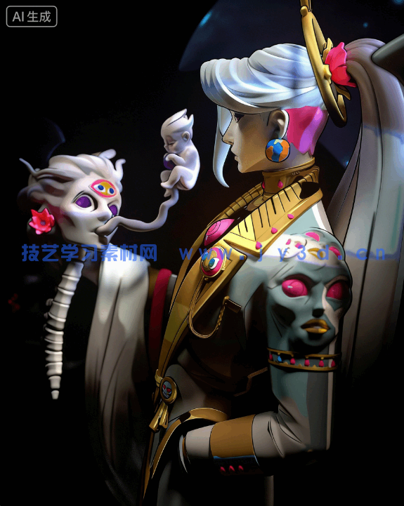 卡俄斯Chaos《哈迪斯》游戏角色雕刻手办3D打印模型(图10)