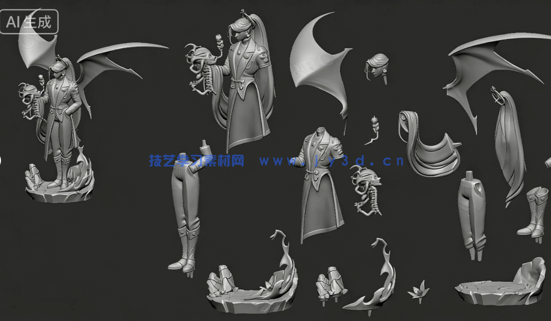 卡俄斯Chaos《哈迪斯》游戏角色雕刻手办3D打印模型(图12)