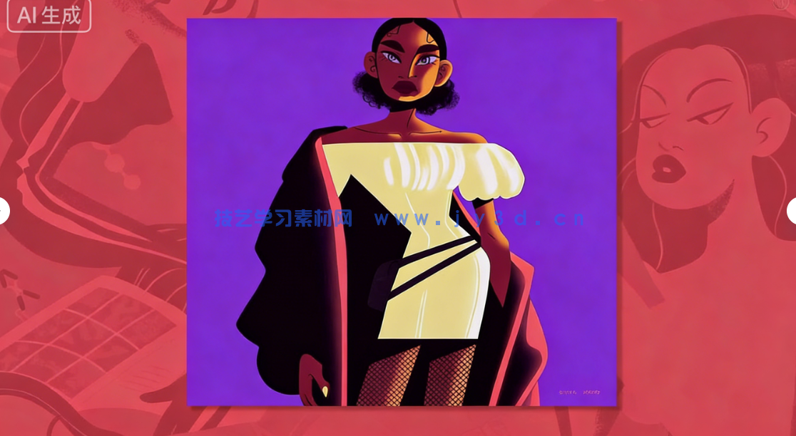 时尚个性女性形象数字插画绘画技术视频教程(图2)