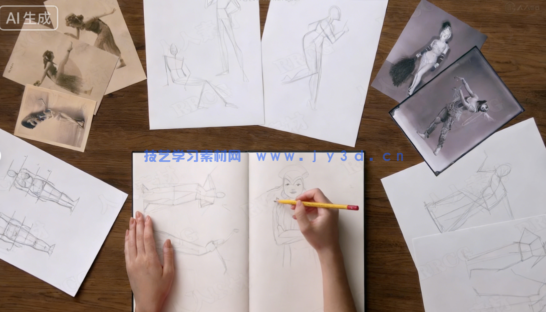 时尚个性女性形象数字插画绘画技术视频教程(图8)