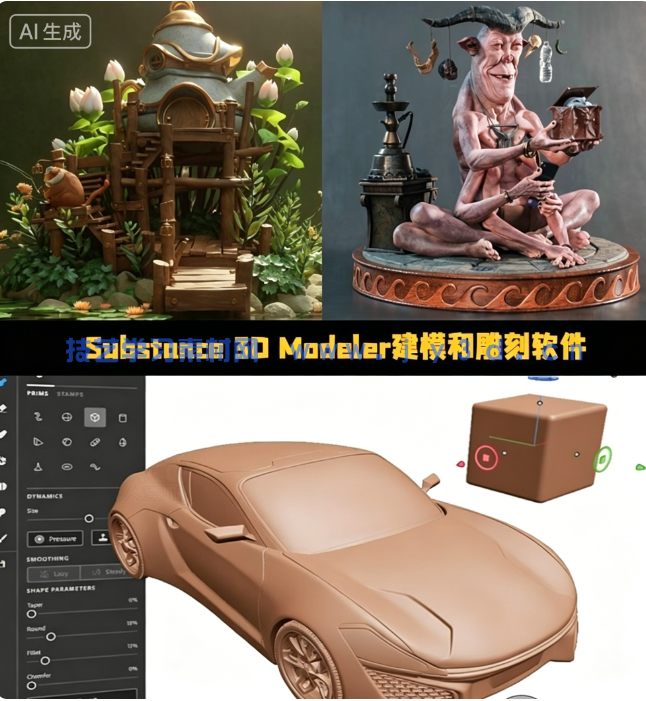 Substance 3D Modeler建模和雕刻软件V1.22.7一键安装版(图1)